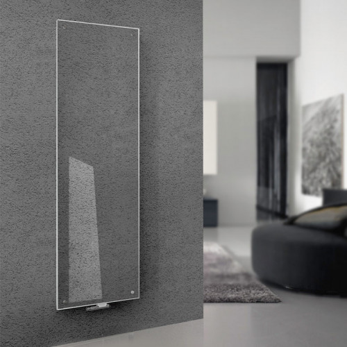 Nordholm  Flächenheizkörper Invisi - 1800mm x 530mm, Weiß, abnehmbare Glas-Abdec