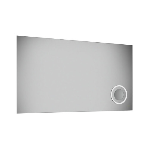 Treos Wandspiegel mit LED-Technik 125 cm, integriertem Kosmetikspiegel
