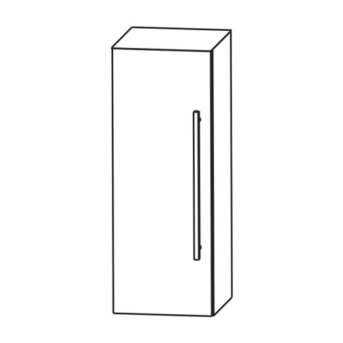 Puris Kera Plan Highboard - 30 cm, mit 1 Tür, 2 Glasfachböden