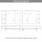 Marlin Bad 3130 - Azure Spiegelschrank 100 cm Skizze